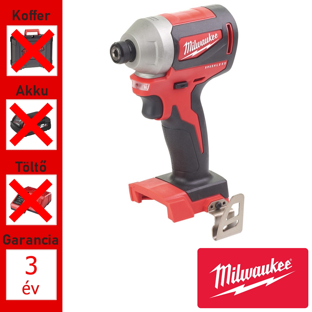 Milwaukee 18V szénkefe nélküli ütvecsavarozó géptest 180Nm